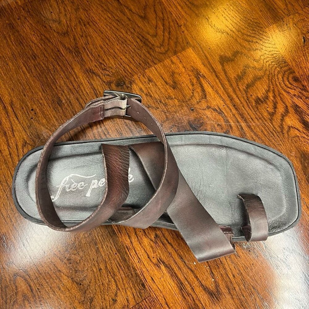Free People Romeo Leather Gladiator Wrap Sandal Size 36 - Picture 5 of 8